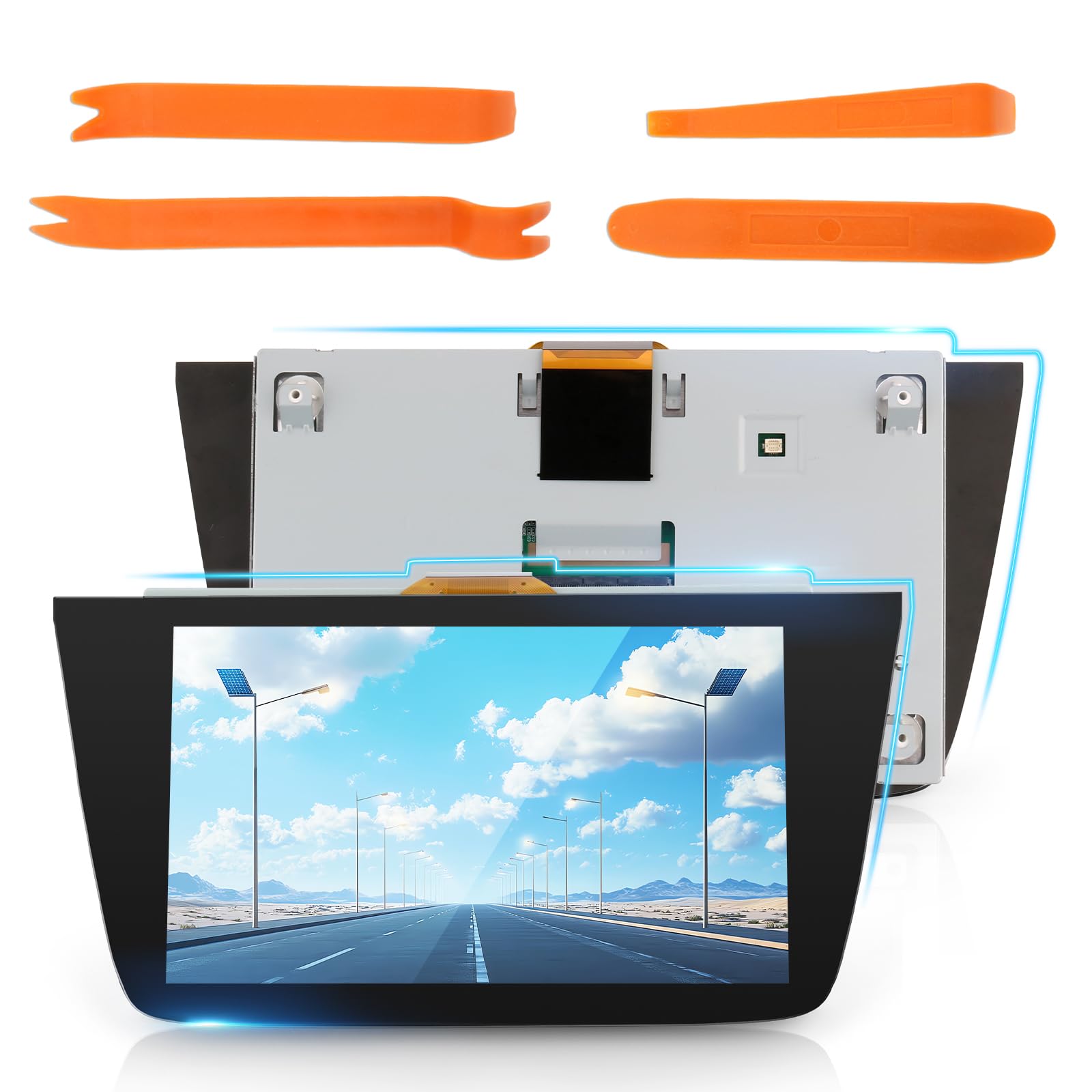 TGHongKy Ekran dotykowy do Opel Astra K Mk7 2015-2020 8 calowy wyświetlacz LCD do Vauxhall Navi 900 Intellilink Statki Radio Wyświetlacz do LQ080Y5DZ10 LCD ekran