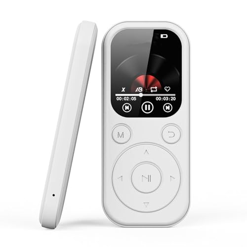 Odtwarzacz MP3 z Bluetooth 5.4, Przenośny Odtwarzacz Muzyki z Wbudowanym Głośnikiem, Zawiera Dźwięk HIFI, Radio FM, Rejestrator, Funkcja E-booka z Gniazdem Słuchawkowym