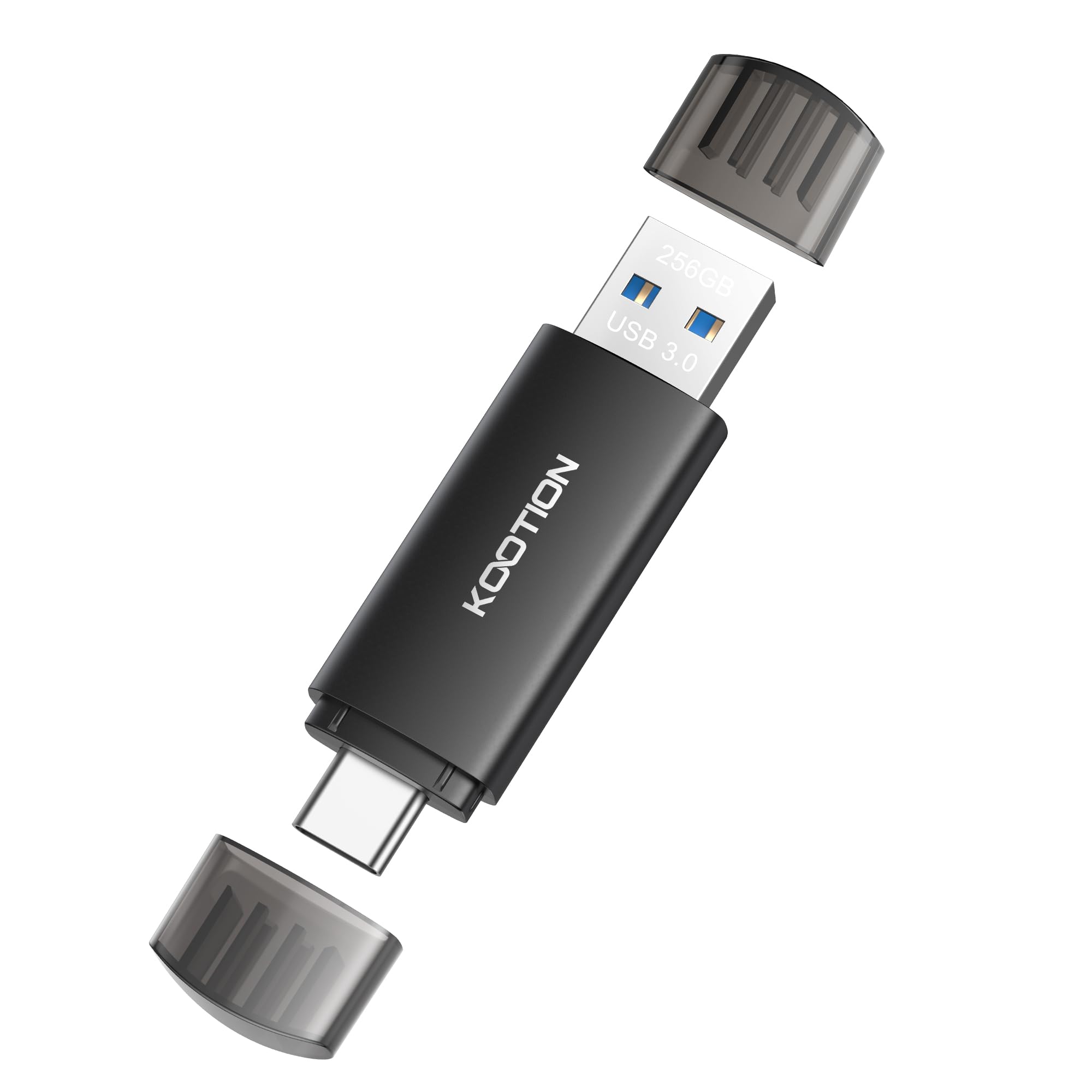 Pamięć USB C 256 GB, KOOTION Pendrive C USB 3.0 OTG 2 w 1, Pendrive Typ C Pamięć 256 Gigas dla Androida/Window/PC/MacBook, Telefon Huawei/Xiaomi/Samsung, Zewnętrzne przechowywanie danych